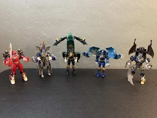 VTG Bandai 2001 2002 Power Rangers Wild Force Morphin Lot Of 5 FREE SHIP LOOK!!