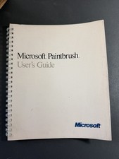 Vintage Microsoft Paintbrush Users Guide - 19...