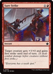 Sure Strike 209 Common Foundations Magic: The Gathering Foil