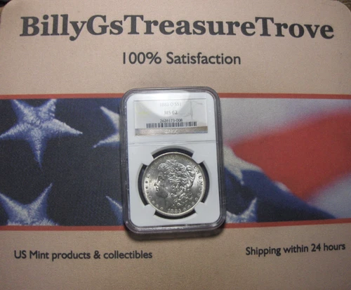 1883 O Morgan Silver Dollar NGC MS62 * Free shipping in the USA!