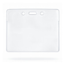 25 Pack - Horizontal Proximity Card Holder Sleeve for HID, iCLASS, MIFARE Badges