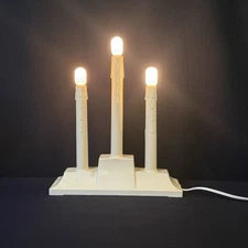 GEM 3 Light Candolier Electric Corded Window Candle Vintage 1990’s Original Box