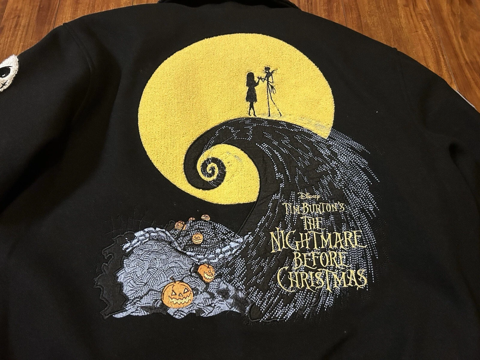Disney Nightmare Before Christmas Shoe Palace Varsity Jacket Men Size Small NWT - product detail image 3