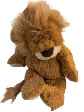 Commonwealth Large Floppy Lion Plush 28"  1993 Weighted Heavy Sitting Tan Brown