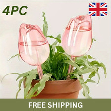 Pink Tulip Plant Watering Globes Automatic Self Watering Balls for Plants