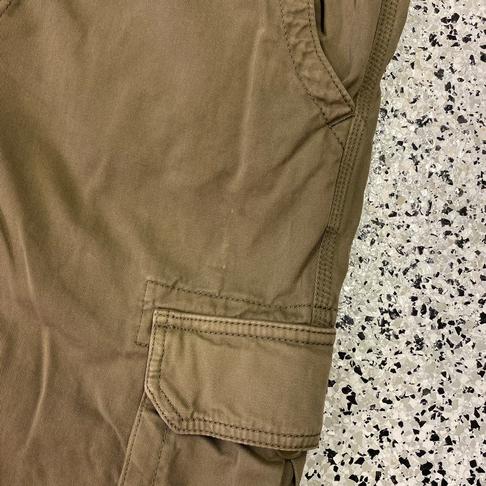 Vintage Y2k Lucky Brand Men Cargo Shorts Size 34 Brown 12" Inseam - Image 4 of 4
