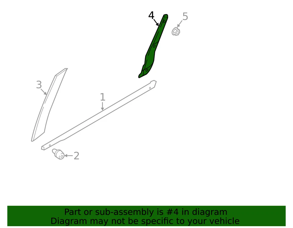 Genuine Nissan Applique 82287-EZ00E - Image 3 of 3