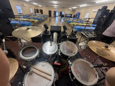 Remo Sabian Evans 5-Piece Acoustic Drum Kit with Cymbals & Accessories