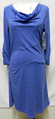 Athleta Ukia Dress knit Cowl neck knee length 3/4slv NEW NWT Size Sz Medium Md M