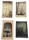 Civil War Era Antique Photo Lot TWINS CDV, I w/Revenue Stamp Tintype Chicago PA
