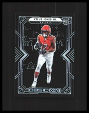 2022 Velus Jones Jr. Rookie Card - Panini Obsidian #127 - S1B2R2L26C4