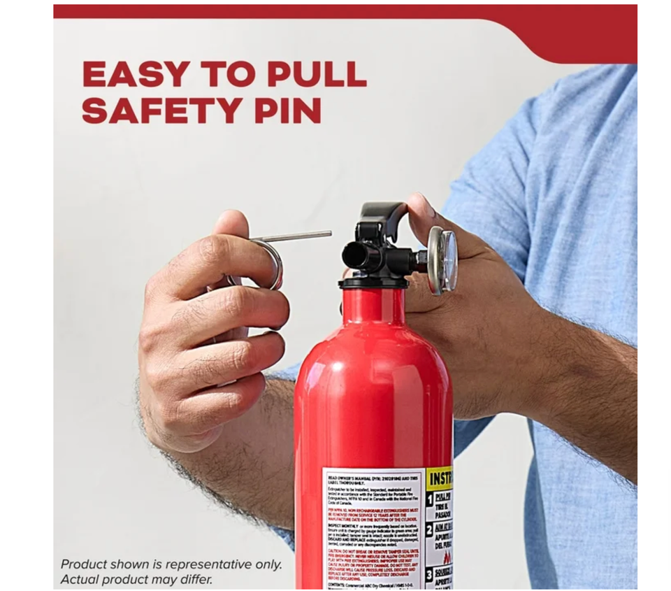 Kidde 466294MTL Kidde 5-B:C Auto / Kitchen / Garage Extinguisher | International Safety