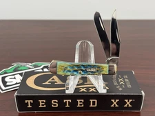 Case XX SMKW Exclusive Burnt Sea Dragon Bone Tiny Trapper Knife New 62154 SS