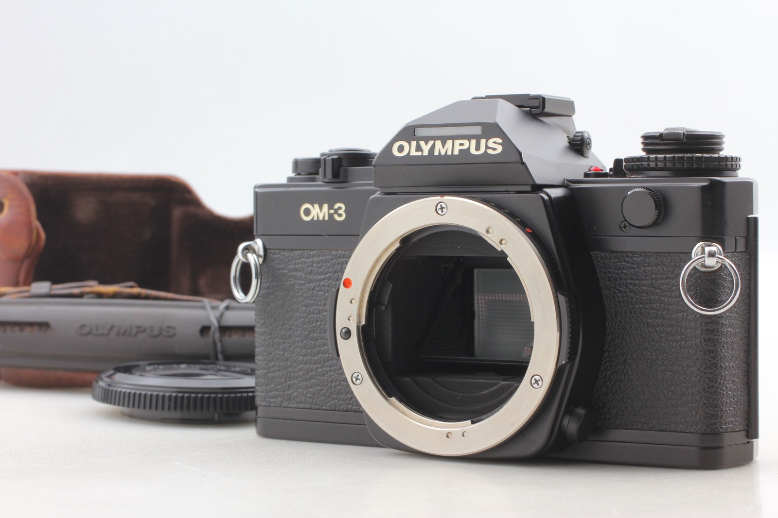 Rare Meter Works [N MINT++ w/ Strap] Olympus OM-3 Black Film