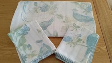 Laura Ashley Harewood Double Duvet Cover 2 Pillow Slips Rare Duck Egg Colourway