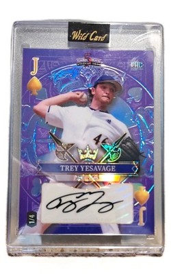 2024 Wild Card 5 Card Draw Stacked Deck   Trey Yesavage Auto 1/4 Jack Of    