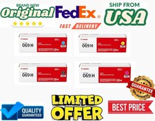 Canon Genuine 069H High Yield 4 Colour Toner Cartridge Set CMYK 