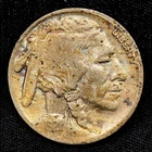 • KEY DATE & 2 FEATHERS !! • 1921-S BUFFALO NICKEL 5c coin VF nice toning