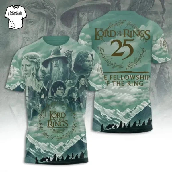 The Lord OF The Rings 25th Anniversary Edition T-Shirt 3D US1996