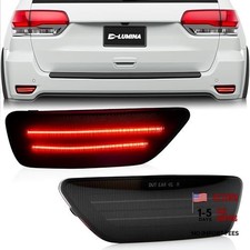 Rear Bumper Led Reflectors Light Lamp Assembly Fog Light Kit Smoked Lens Rear Bumper Led Reflectors Light Lamp Assembly Fog Light Kit Smoked Lens