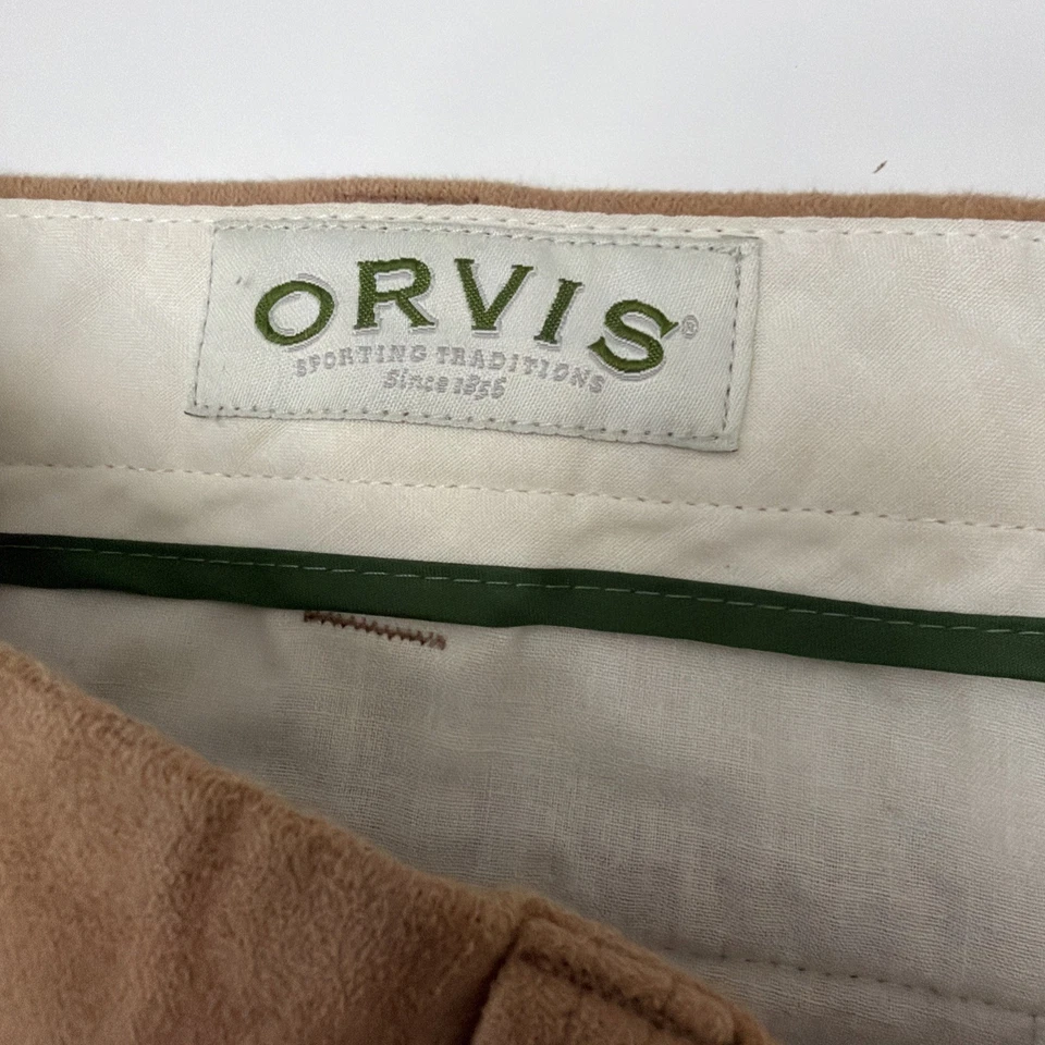 Orvis Sporting Traditions Men’s Moleskin Pants Size 38 Brown. 875 - Image 2 of 4