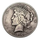 1925 P Peace Dollar Us Silver Coin Circulated Philadelphia Mint Dark Toned