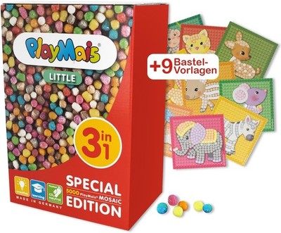 Playmais Little 3in1 für Kinder ab 3 Jahren | Motorik-Spielzeug mit 5.000 