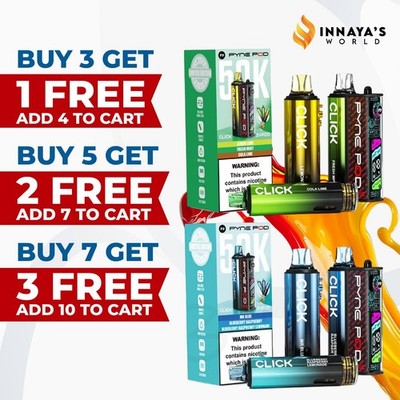 PYNE Pod Click 50K 50000 Puffs Vape Kit Rechargeable, Reusable & Prefilled Pods | eBay UK PYNE Pod Click 50K 50000 Puffs Vape Kit Rechargeable, Reusable & Prefilled Pods | eBay UK