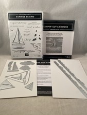 SUNRISE SAILING Stamp Set  Hybrid Embossing Folder  Dies Stampin Up 2605