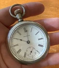 Large Antique Waltham Pocket Watch Open Face Fahys Oresilver Case 1884