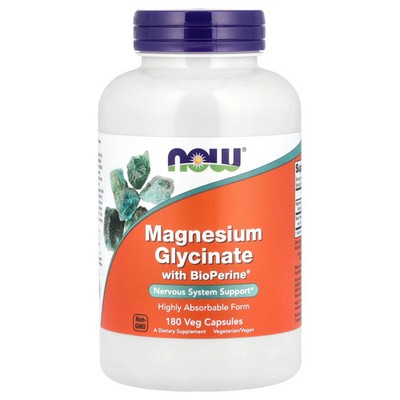 Magnesium Glycinate With BioPerine , 180 Veg Capsules