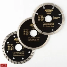 4 Inch Diamond Blade Assortment Pack for Hand Grinder