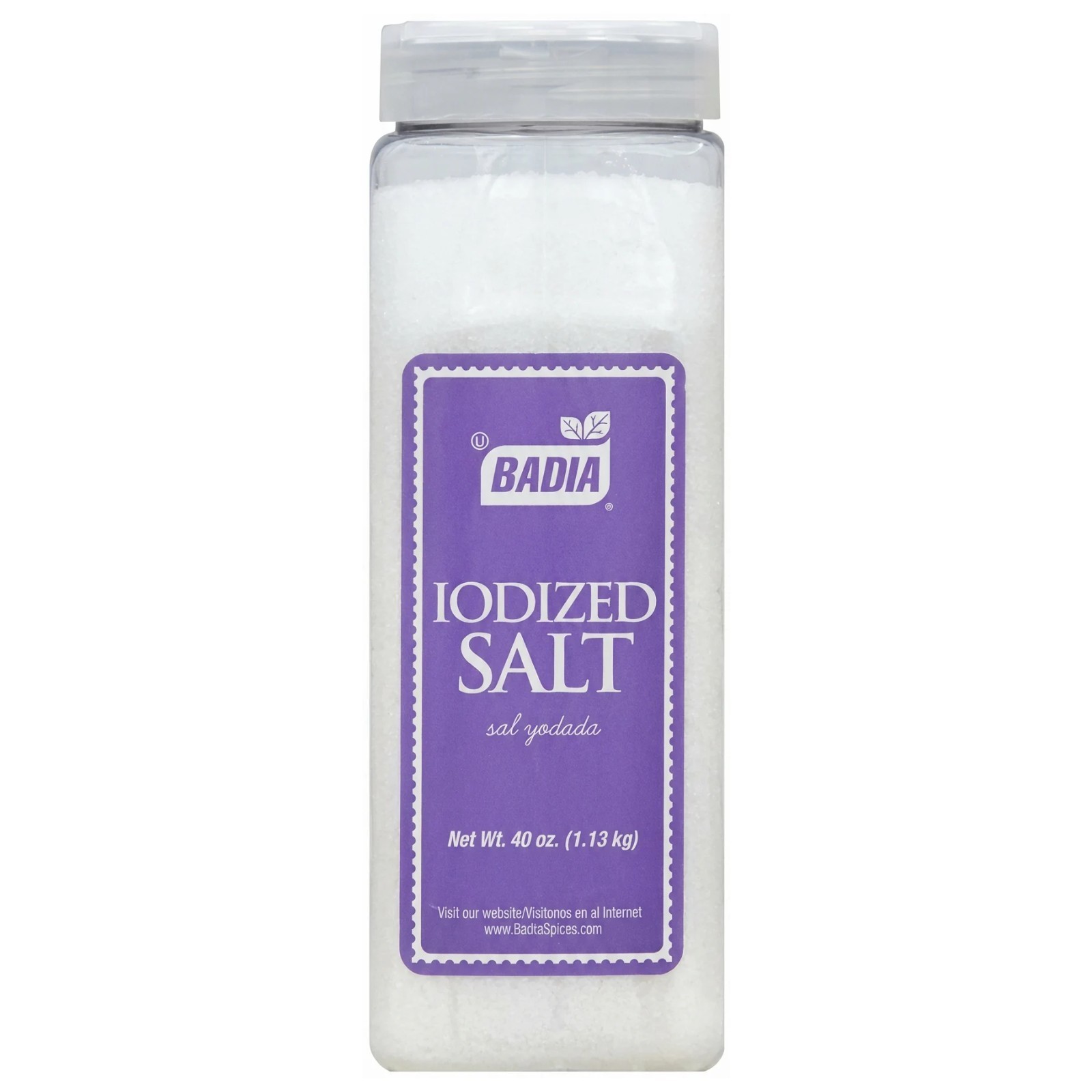 Badia Iodized Salt 1.13kg (40oz) -  Salt Cooking Baking Seasoning USA