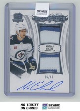 2022-23 UD The Cup Emblems of Endorsements Patch Auto Nikolaj Ehlers /15 #EE-NE