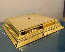 Napier - Mirror Gold 14-inch Square Cake Stand - Made in the UK