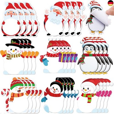 32 Stücke Weihnachten Notizblock Winterthema Selbstklebrige Notizen Urlaub Memo 