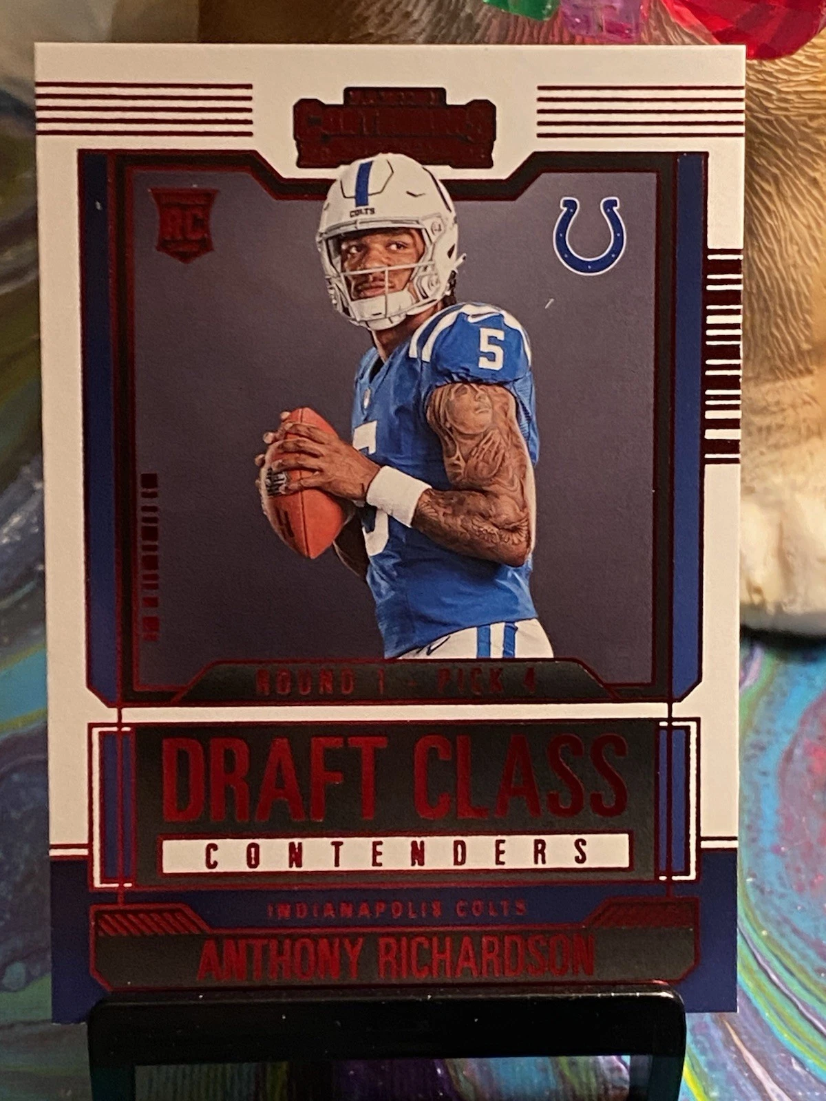 2023 Panini Contenders - Draft Class Contenders Anthony Richardson #1 (RC) Red