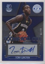 2012-13 Totally Certified Rookie Roll Call Blue 3/49 Tony Wroten #59 Auto 0x8t