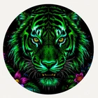 Hayleybug 1/10th oz Verdent Nightroar Tiger Silver Round