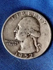 1952-D Washington Quarter Silver 25C Circulated Business Strike Uncertified 125