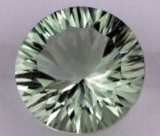 GREEN AMETHYST 10 MM ROUND CONCAVE CUT AAA ALL NATURAL