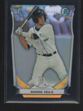 SHANE ZEILE 2014 BOWMAN CHROME DRAFT PICKS REFRACTOR CARD #CDP132 /75