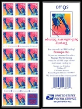 US Stamp Scott#  3122a Statue of Liberty 1997 Bklt. Pane of 18 MNH