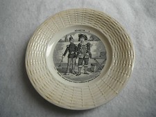 Ancienne assiette à thème en faïence de Sarreguemines Devinettes N° 4 V.Copeland