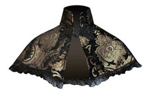 Victorian Gothic Steampunk  Renaissance Pirate Lolita Brocade & Tassels Capelet