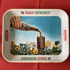1961 Vintage Coca Cola Tray, Be Really Refreshed, Drink Coca Cola on The Hot Collector