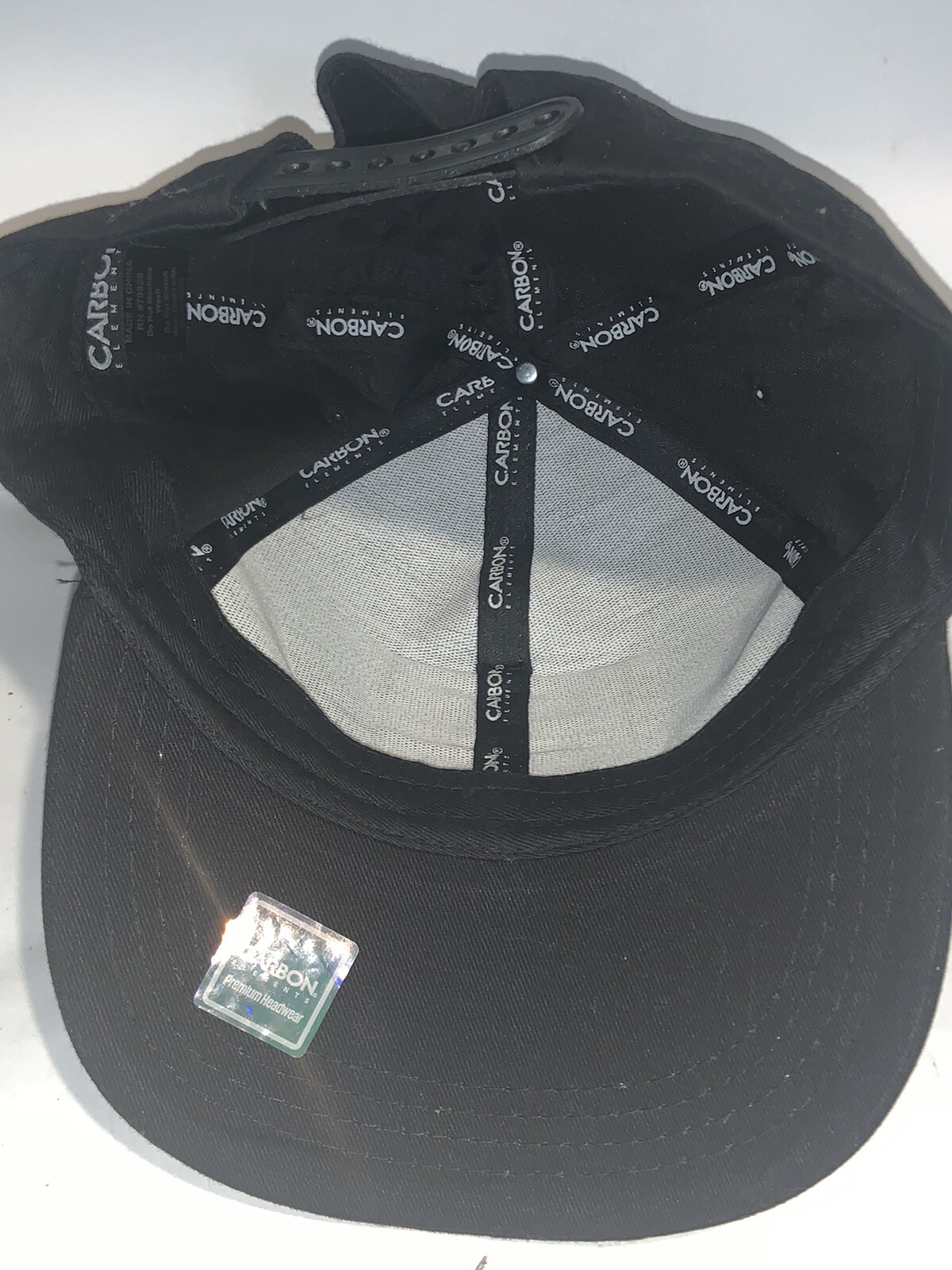 HYPE HAT CAP ADJUSTABLE SNAPBACK BLACK CARBON ELE… - image 8