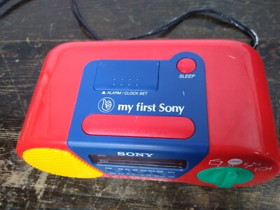 Vintage My First Sony ICF-C6000 Clock Radio AM/FM/Snooze