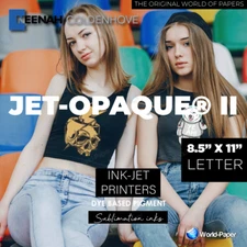 Heat Transfer Paper JET OPAQUE  Dark T-shirts Sheets Printable HTV Vinyl Iron-on