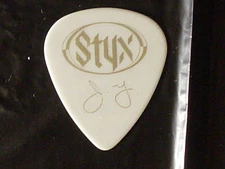 STYX Logo & James Young Signature Brave New World 2000 Concert Tour  GUITAR PICK